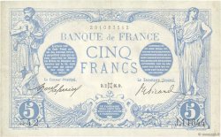 5 Francs BLEU FRANCIA  1916 F.02.39