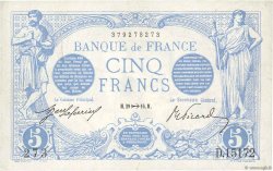 5 Francs BLEU FRANCIA  1916 F.02.45 MBC