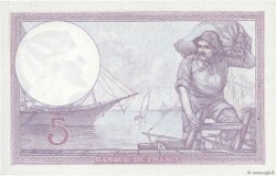5 Francs FEMME CASQUÉE FRANCE  1924 F.03.08 AU