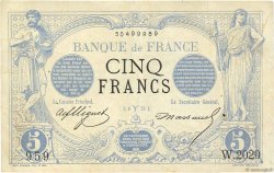 5 Francs NOIR FRANCE  1873 F.01.16 VF
