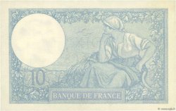 10 Francs MINERVE Numéro radar FRANCE  1923 F.06.07 XF+