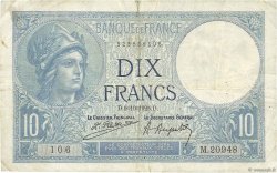 10 Francs MINERVE FRANCE  1925 F.06.09 F