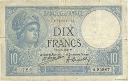 10 Francs MINERVE FRANKREICH  1926 F.06.10 fS