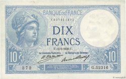 10 Francs MINERVE FRANCE  1928 F.06.13 VF+