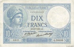 10 Francs MINERVE FRANKREICH  1931 F.06.15 SS