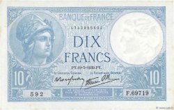 10 Francs MINERVE modifié FRANCIA  1939 F.07.03 AU