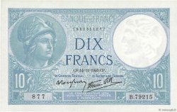10 Francs MINERVE modifié FRANKREICH  1940 F.07.20 ST
