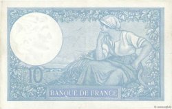 10 Francs MINERVE modifié FRANKREICH  1939 F.07.13 fVZ