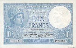 10 Francs MINERVE modifié FRANCIA  1940 F.07.16 AU