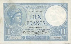 10 Francs MINERVE modifié FRANCIA  1940 F.07.16 BB