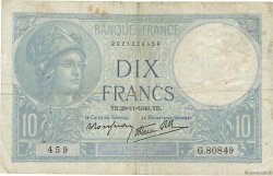 10 Francs MINERVE modifié FRANCE  1940 F.07.22 TB