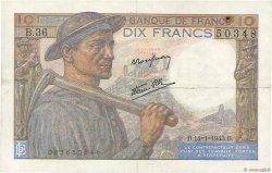 10 Francs MINEUR FRANCIA  1943 F.08.07 BB