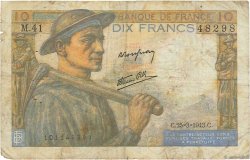 10 Francs MINEUR FRANCE  1943 F.08.08 B