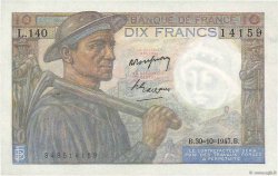 10 Francs MINEUR  FRANCE  1947 F.08.18