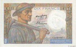 10 Francs MINEUR  FRANCE  1947 F.08.19