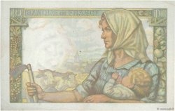 10 Francs MINEUR FRANKREICH  1949 F.08.22 fVZ