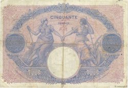 50 Francs BLEU ET ROSE FRANCIA  1907 F.14.20 RC+