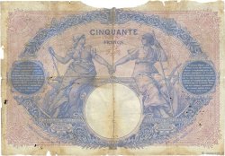50 Francs BLEU ET ROSE FRANCIA  1908 F.14.21 MC