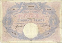 50 Francs BLEU ET ROSE FRANKREICH  1912 F.14.25 SGE