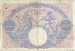 50 Francs BLEU ET ROSE FRANCIA  1912 F.14.25 q.BB