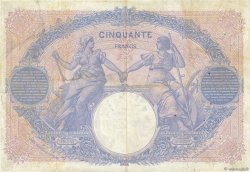 50 Francs BLEU ET ROSE FRANCIA  1912 F.14.25 BC+