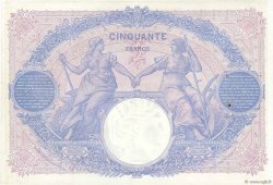 50 Francs BLEU ET ROSE FRANKREICH  1914 F.14.27 fVZ