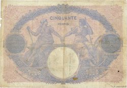 50 Francs BLEU ET ROSE FRANCIA  1914 F.14.27 B