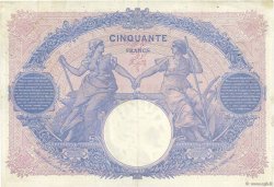 50 Francs BLEU ET ROSE FRANCIA  1915 F.14.28 BB