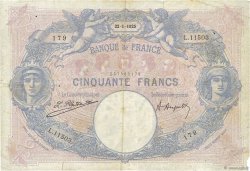 50 Francs BLEU ET ROSE FRANCIA  1925 F.14.38 B