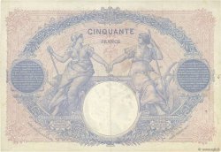50 Francs BLEU ET ROSE FRANCE  1927 F.14.40 VF