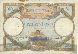 50 Francs LUC OLIVIER MERSON FRANCE  1927 F.15.01 G