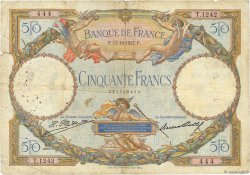 50 Francs LUC OLIVIER MERSON FRANCIA  1927 F.15.01 B