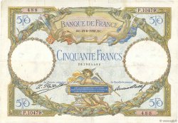 50 Francs LUC OLIVIER MERSON type modifié FRANKREICH  1932 F.16.03 fSS