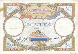 50 Francs LUC OLIVIER MERSON type modifié FRANKREICH  1934 F.16.05 SS