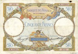 50 Francs LUC OLIVIER MERSON type modifié FRANCIA  1934 F.16.05 BC