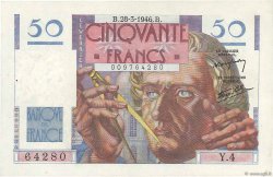 50 Francs LE VERRIER FRANKREICH  1946 F.20.02 VZ