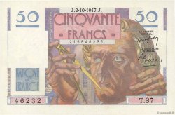 50 Francs LE VERRIER FRANKREICH  1947 F.20.09 fST+
