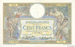 100 Francs LUC OLIVIER MERSON grands cartouches FRANCIA  1924 F.24.02 SPL