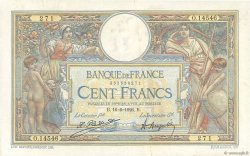 100 Francs LUC OLIVIER MERSON grands cartouches FRANKREICH  1926 F.24.04 fVZ