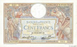 100 Francs LUC OLIVIER MERSON type modifié FRANKREICH  1937 F.25.07 SS