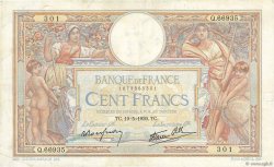 100 Francs LUC OLIVIER MERSON type modifié FRANCIA  1939 F.25.47 BC+