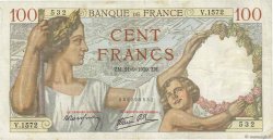 100 Francs SULLY FRANKREICH  1939 F.26.07 fSS