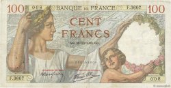 100 Francs SULLY FRANCE  1939 F.26.12 F