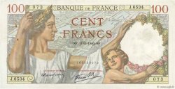 100 Francs SULLY FRANCE  1940 F.26.20 XF