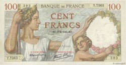 100 Francs SULLY FRANKREICH  1940 F.26.22 VZ