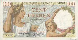100 Francs SULLY FRANCIA  1940 F.26.29 MBC