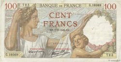 100 Francs SULLY FRANKREICH  1940 F.26.40 S