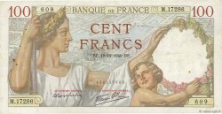 100 Francs SULLY FRANKREICH  1940 F.26.43