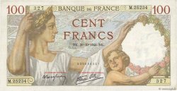 100 Francs SULLY FRANKREICH  1941 F.26.59 SS