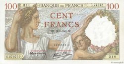 100 Francs SULLY FRANCE  1942 F.26.65 UNC
